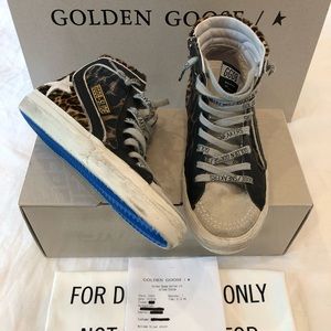 Golden Goose Leopard Slide Sneaker